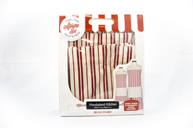 Striped Adult & Child Apron Set