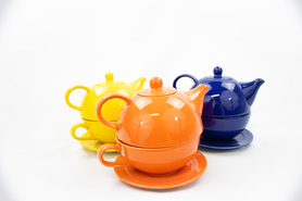 3-in-1 Teapot with Teapot, Cup & Saucer