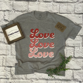 Love Love Love- Short Sleeve T-Shirt